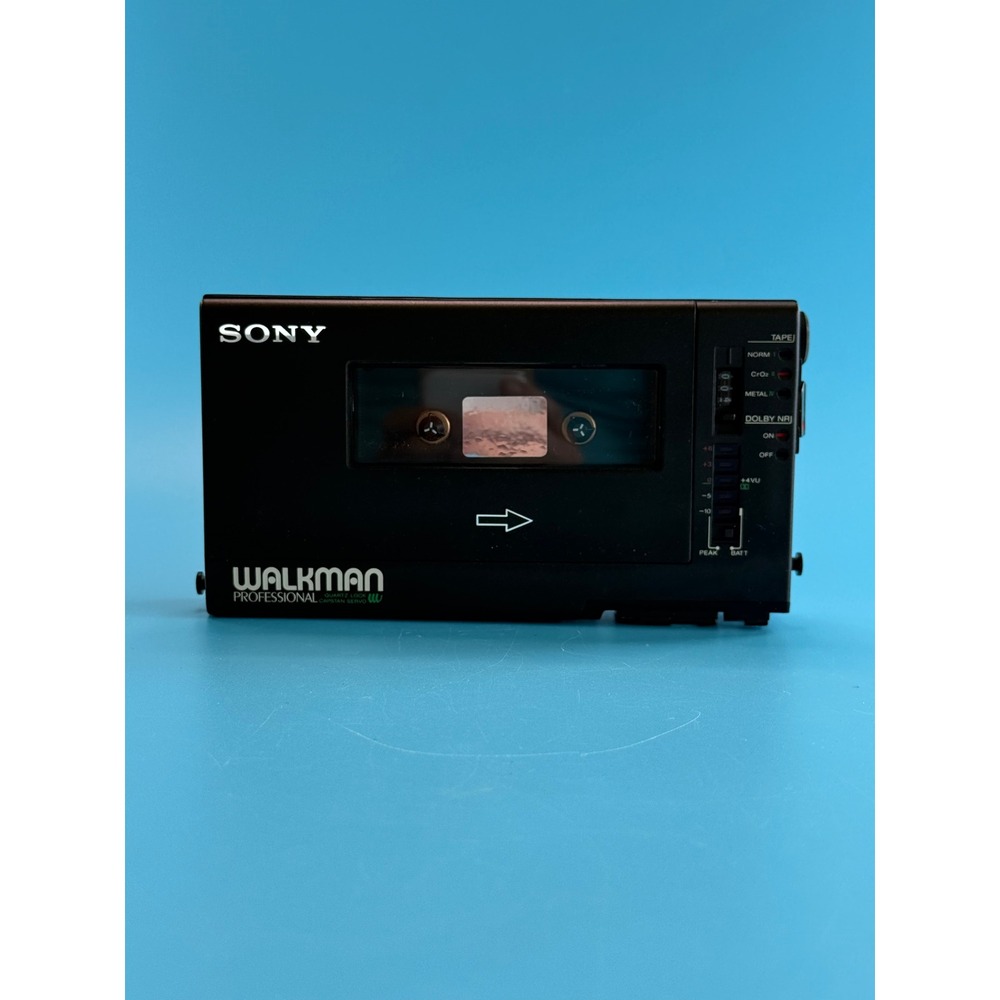 Sony Walkman Professional WM-D6 Cassette Player Black Fair Parts Repair Vintage